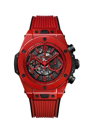 El Big Bang Unico Red Magic es el primer reloj de cerámica de color vibrante, lo que garantiza una fijación y durabilidad del color sin precedentes. 