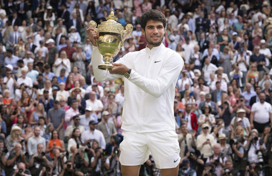 Carlos Alcaraz, testimonial Rolex, se corona campeón en Wimbledon